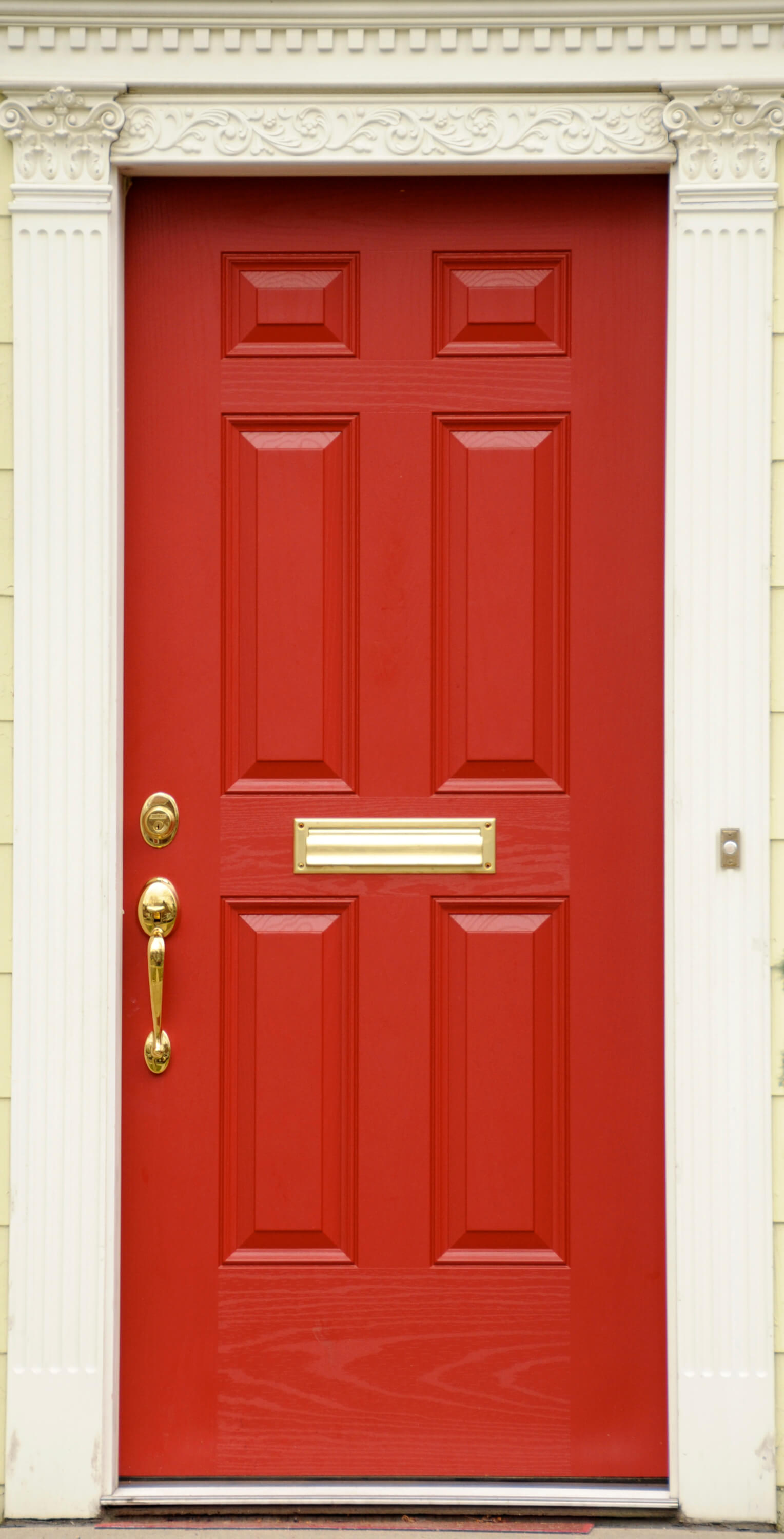 红门搭配木地板效果图,红门白墙白家具效果图,木地板效果图_大山谷图库